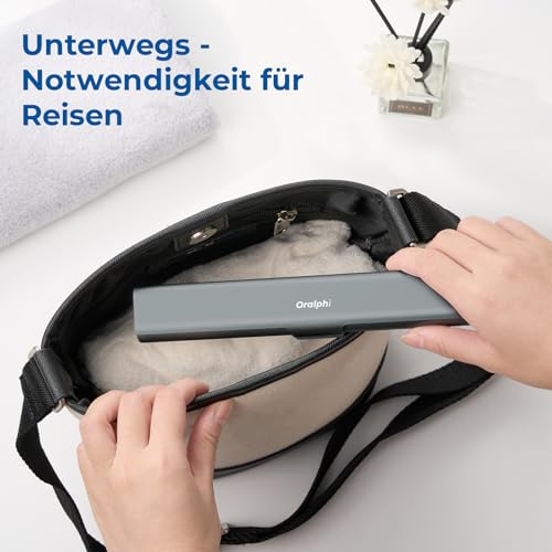 Oralphi Alu-Zahnbürstenetui, Tragbares Reiseetui aus Aluminium für Handzahnbürsten – Leicht, Hygienisch & Langlebig, Ideal für Reisen, Camping, Business & Badezimmer-Blaugrau 6