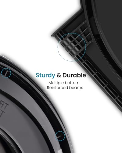 TRIPTIPS Portable Toilet with Soft Cushion, 5 Gallon Rotatable Lid, Adults and Kids Camping Toilet Seat for 5 Gal Bucket