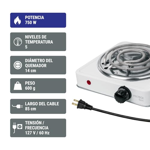 Catálogo para Comprar On-line Parrilla Electrica 1 Quemador los 10 mejores. 17 Parrilla Electrica 1 Quemador marca Volteck (2)