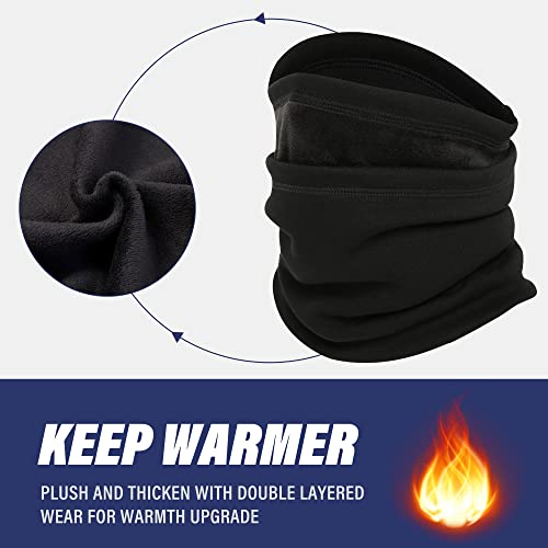Sunmeci SMC-AA-Y Neck Gaiter Warmer Ski Scarf Windproof Mask - Thick Fleece Neck Warmer Cold Weather Face Mask thumb #3