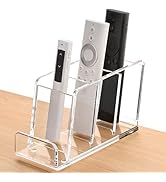 Tfirhuoe Acrylic Remote Control Holder, TV Remoter Caddy Desktop Organizer Makeup Brush Holder St...