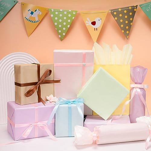 Image of Larcenciel 70 Sheets Tissue Paper, Metallic Gift Tissue Paper for Gift Bags, Gift Wrapping & Packaging, Colorful Gift Wrap Perfect for Birthdays, Holidays, Weddings, Art Crafts, Party Decor,19.7x13.8