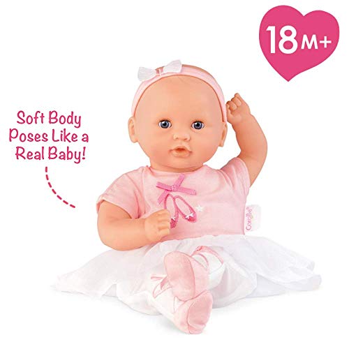 Corolle Mon Premier Bebe Calin Ballerina, Pink/White, 12"""