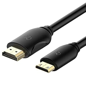 Rankie Mini HDMI naar HDMI Kabel, 1080P Full HD, 1,8 m, Zwart