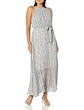Buffalo David Bitton womens Twirl Away Tie Pleated Dress, Meadow Print, Large US