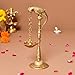 LoveNspire 2 PC Parrot Brass Oil Diya Kerala Samai Puja Diya Traditional 7.5 Inches Bird Pair Hanging Chain Oil Lamp Hindu Religious Kathu Vilakku Deepak for Home Temple Diwali Decor Housewarming Gift