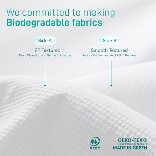 Face Towels, 10"×12" Disposable Face Towel, Face Towelettes XL, Ultra Soft Makeup Remover Dry Wipes, Thick Face Towel for Travel, 45 Count (3 Pack)