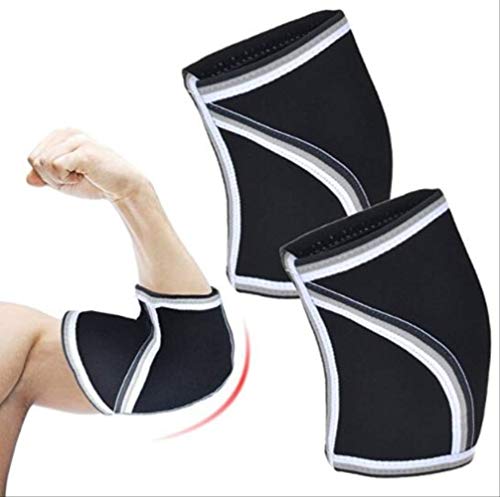 Preisvergleich Produktbild RTGFS Erwachsene 7mm Neopren Ellenbogen Kompression Gewichtheben Hantel Tennis Ellenbogen Unterstützung Jugendliche Sport Fitness Ellenbogenschutz SB