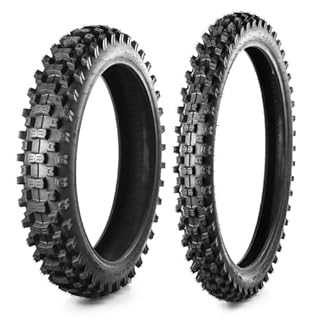MaxAuto Front 80/100x21 & Rear 110/90x19 for Dirt Bike Tire, Replacement Motocross Off-road Tire for All Dirt Pit Bikes