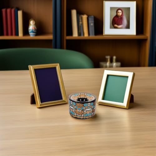Cendrier en céramique noir anti-vent, l'accessoire de table idéal