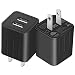 JAHMAI USB Wall Charger Universal Fast Dual Port Travel Mobile Phone AC Adapter Portable Block Power Plug Charging(ETL Listed) Compatible with Phone XS MAX/XR/X/8/7/Plus/6S/6/SE/5S/5C/Tablet(2 Pack)
