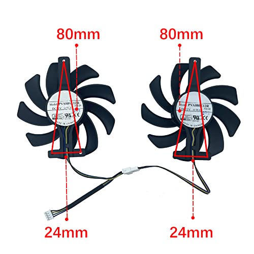 Jzwefdo 85Mm Graphics Card Fan Pva080E12R Graphics Card Cooling Fan For Asrock Amd Radeon Rx 5500/5600 Xt Graphics Video Card Fans(Graphics Fan-Aa) #TOP2