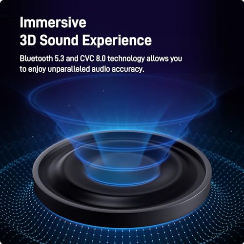 Image of HROEENOI JZ02 Noise Cancelling Headphones,Upgraded Bluetooth 5.3, Wireless Over Ear Headphones, Lightweight and Portable, 60H Playtime, Memory Foam Protein Leather Earmuffs, for Workout, Home