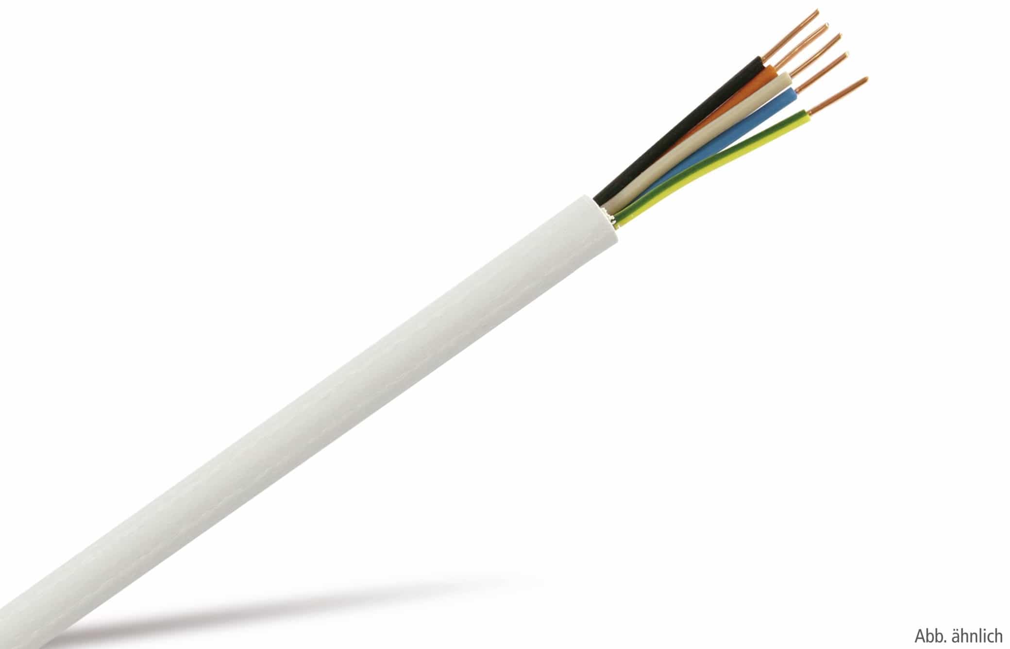 Waskönig-Walter - NYM-J 5x2,5 50m Ring - Elektro Mantelleitung (deutsche Markenware) VDE Mantelfarbe - Grau (RAL7035)