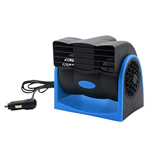 Taotuo Car Cooling Air Fan 12V Auto Vehicle Van SUV Speed Adjustable Silent Cooler Vent