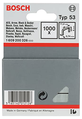 Bosch 1000x Feindrahtklammern (Länge 6 mm )