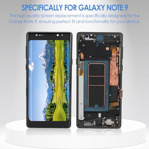 OLED Screen Replacement for Note 9, Touch Screen Digitizer Assembly with Frame and Tool, Display Touch Screen Repair Kits - Image 4