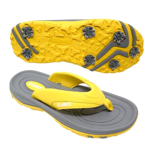ZORIZ Next-GEN Golf Sandals for Women and Men, Golf Thong Flip Flops With Removable Soft Spikes, Golf Footwear With Deeper Heel Cup and Higher Sidewalls2