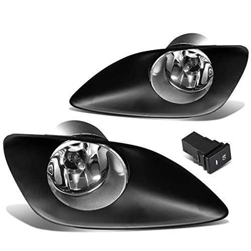 Auto Dynasty Fog Lights Assembly Compatible with 2007-2011 Yais 4DR Sedan Front Bumper Driving Fog Lamps with Switch, Driver and Passenger Side, Clear Lens