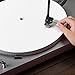 2 Pcs Record Player Mat, 12 Inch Turntable Slipmat, White Felt Turntables Mat, Anti Static & Anti-Slip Platter Turntable Slipmat for Vinyl Record Players