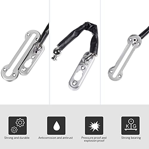 Türkette Edelstahl-Haustür-Sicherheitskette, Ochleistungs-Sicherheitstürverriegelungen Mit 304 Schrauben, Geeignet Für Alle Arten Von Innentüren (Kettenlänge: 160 Mm)