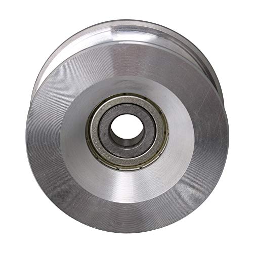 Bqlzr 10X60X25Mm Bearing Steel Aluminum Passive Round Guide Pulley Wheel Rail Roller Load 199Kg For Steel Wire Rope Idler Wheel #TOP2