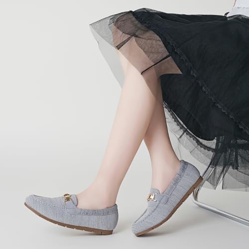Image of Cvistpieo Loafers for Women Business Casual Shoes Comfortable & Lightweight Penny Loafers Slip On Work Flats