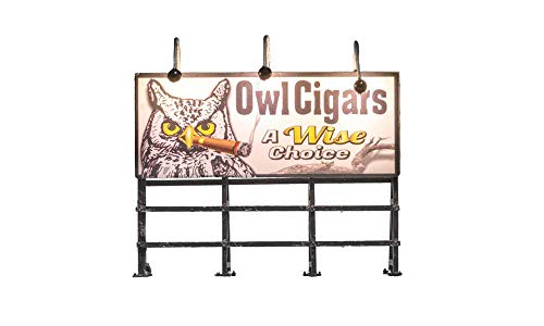 Just Plug Woodland Scenics Lighted Billboard, Wise Tobacco Co.