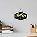 Batman Caped Crusader Hanging Metal Wall Decor - Striking Batman Sign for Bedroom or Movie Room