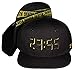 Nebelkind Snapback Cap Schwarz Gelb Doomsday 5-vor-12 Größenverstellbar Unisex One Size