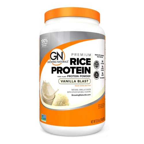 Growing Naturals | Vanilla Rice Powder 15g Plant Protein |