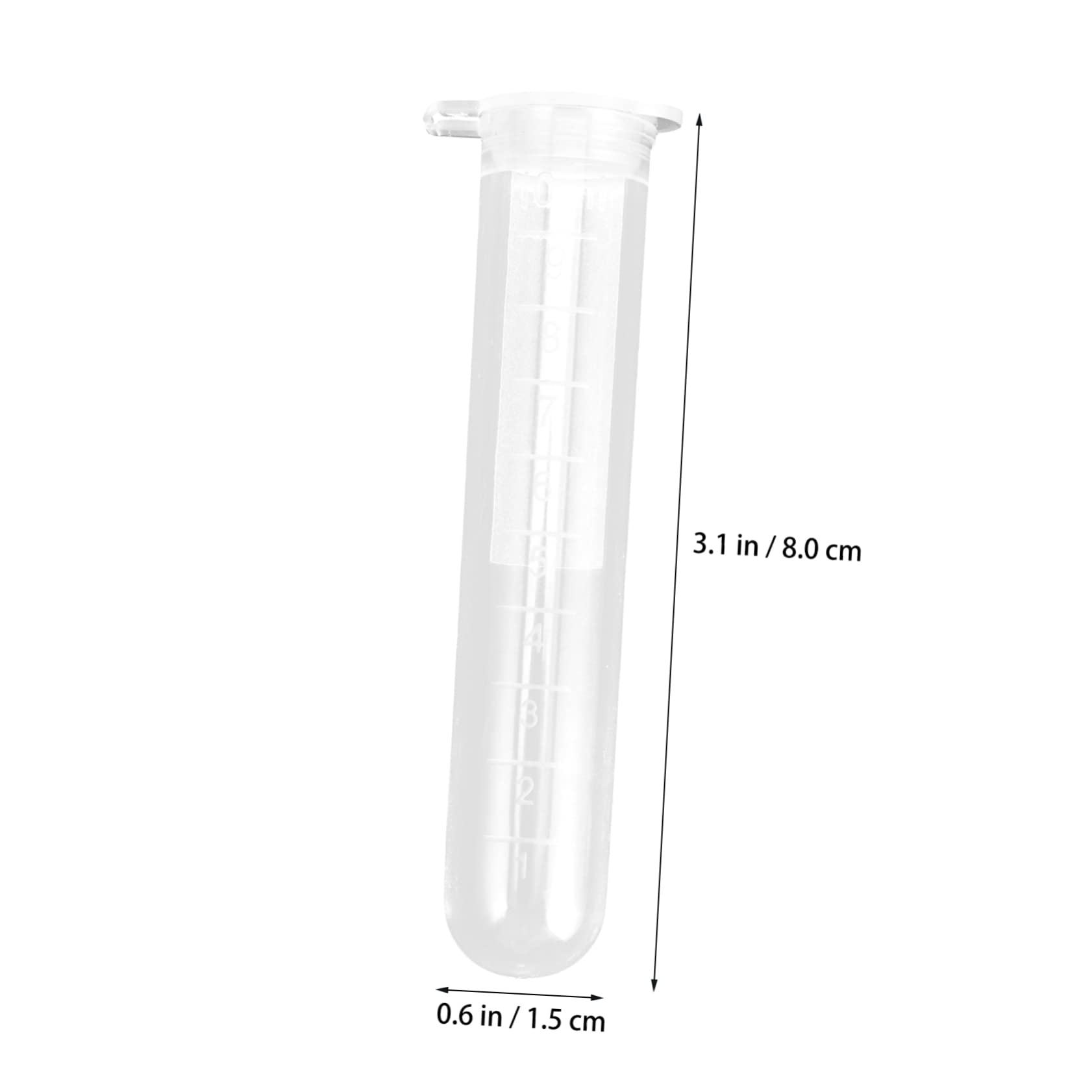VALICLUD 200 Provette Centrifuga in Plastica da 10ml Scala Graduata per Esperimenti Scientifici, Confezione da 200 Pezzi per Biochimica e Analisi di Campioni