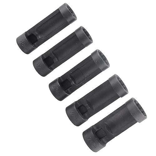 KIMISS Jeu de Douilles d'écrou de Jambe de Force 18mm-24mm pour un Outil de Retrait Facile des Jambes de Suspension, clé Hexagonale d'entraînement 1/2 Pouces Compatible, Acier chromé Durable