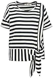 Ulla Popken, Damen, große Größen, T-Shirt, Streifen, Rundhals, Halbarm, Biobaumwolle