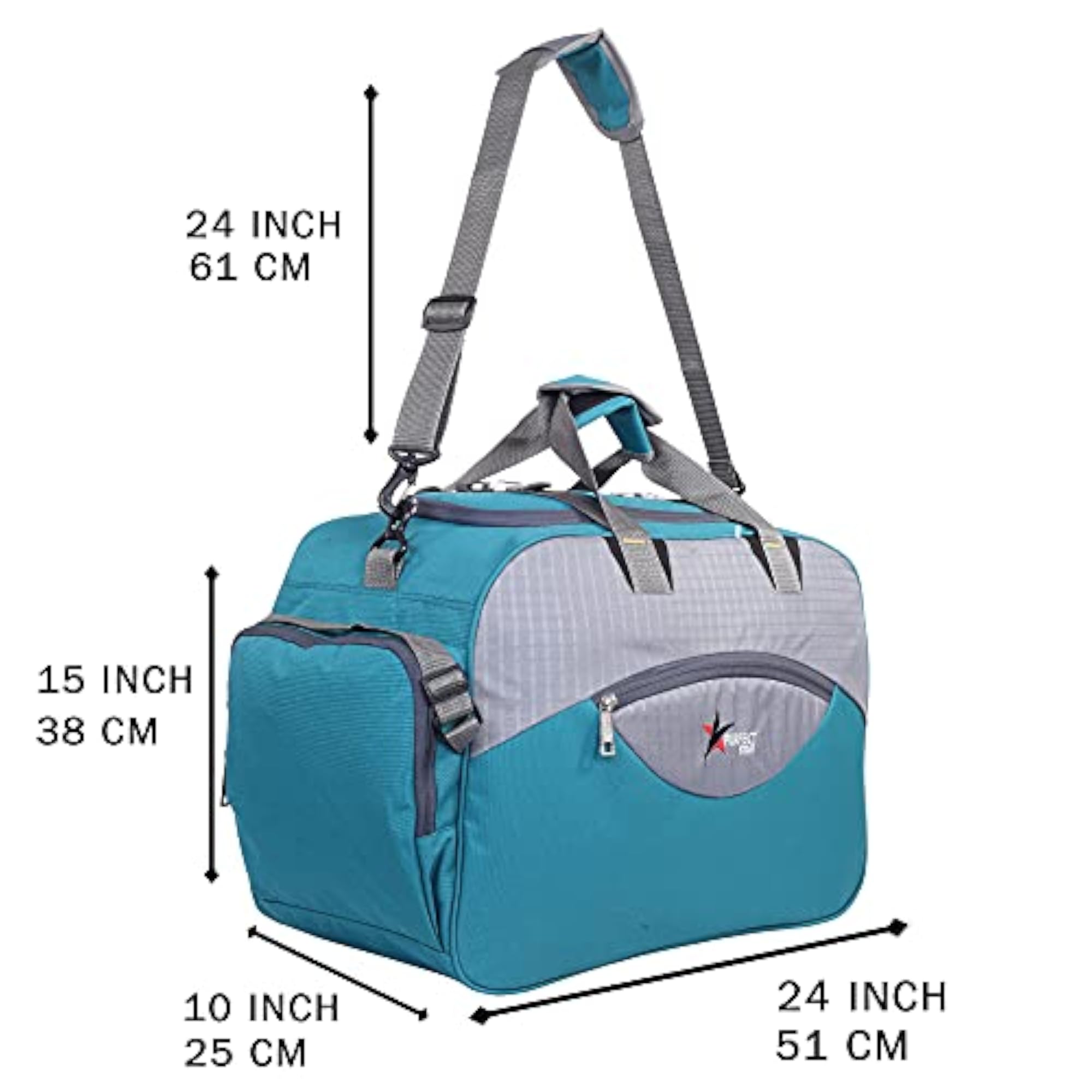 Duffle Trolley Bags for Travel with Wheel, 60 Litre