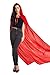 Crizcape Unisex Halloween Costume Cape Hooded Velvet Cloak for Men and Womens Red Medium