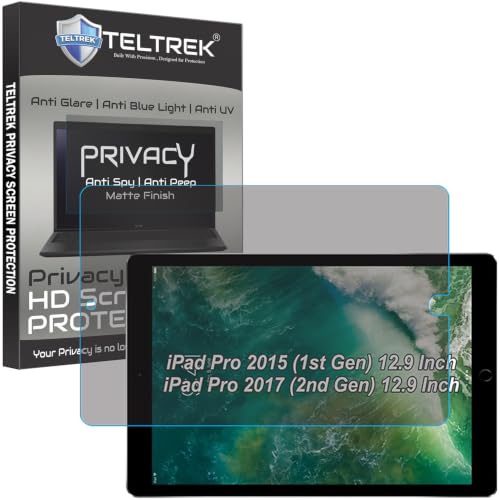 Image of Privacy Matte Anti Peep Screen Guard Compatible With iPad Pro 12.9 2017 2nd Gen, iPad Pro 12.9 2015 1st Gen Tab (A1671 /A1670) 12.9 inch Inch Tablet Not a Tempered Glass Screen Protector