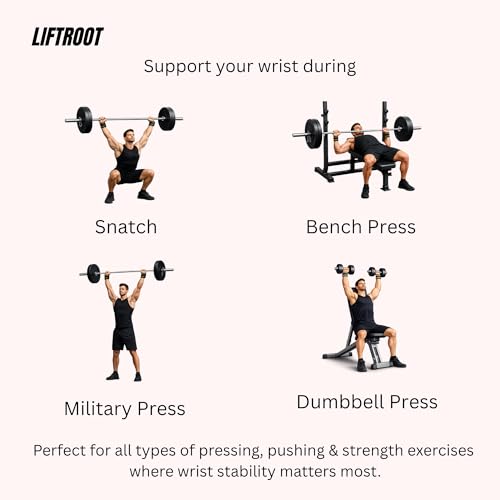 Image of Wrist Wraps with Thumb Loops for Men & Women | Adjustable Wrist Support for Weightlifting, Powerlifting, Bench Press & Strength Training