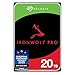 Seagate IronWolf Pro 20TB, NAS Interne Festplatte HDD, 3.5 Zoll, 7200 U/Min, CMR, 256 MB Cache, SATA 6 GB/S, inkl. Data Rescue Service (ST20000NTZ01)