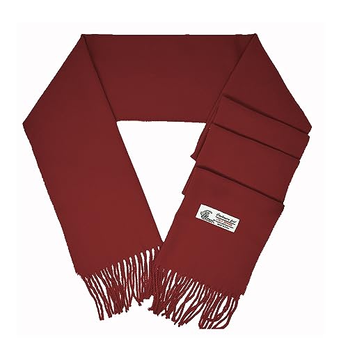 Glory Max Unisex Plain Solid Color Winter Scarf Cashmere Feel Soft Classic 72"x12"