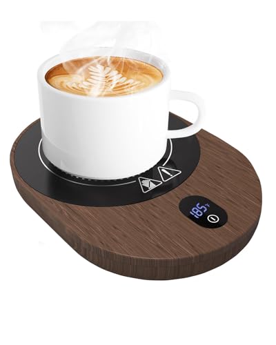 MQFORU Coffee Mug Warmer, Gravity-Induction Cup Warmer for Desk with 5 Temperature Settings & 12H...