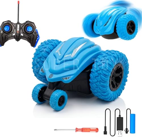 Image of SUPER TOY 2.4GHz RC Car 360 Rotate Off-Road Remote Control Stunt Car for Kids Boys High Speed Rechargeable Vehicle Birthday Gifts