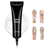 3D Nail Gel, 15g Multifunktionell Rhinestone Glue Gel, Aufbaugel Klares Nail Glue für 3D Nail Art, Nail Carving, Sculpting