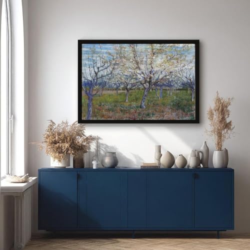 Impression sur toile verger rose de Van Gogh tableau mural 30x45 cm