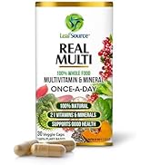 LeafSource Real Multi Whole Food Multivitamin - 21 Vitamins and Minerals Made from Real Food. 