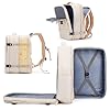 coowoz Mochila de viagem grande para mulheres e homens, mochila para esportes ao ar livre, itens essenciais de viagem, Bege, Large-Expanded Version, Mochila