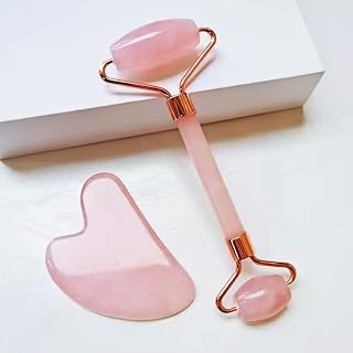 Pink Gua Sha Tools Set, Gua Sha Stones Massage Scraping, Suitable for Face, Eyes, Neck and Body Massage