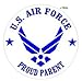 Proud Parent - United States Airforce Wings USAF - Window Bumper Locker Sticker
