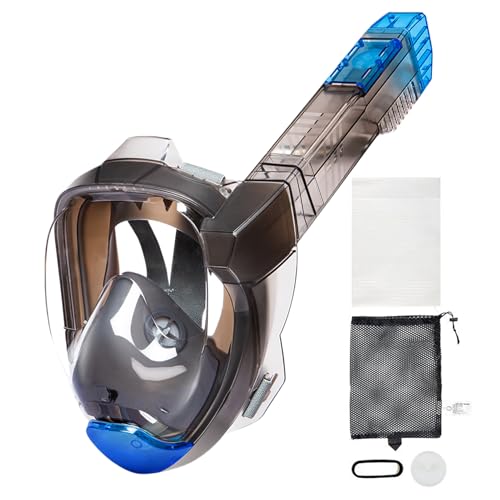 Snorkel de cara completa | Máscara de buceo para buceadores – a prueba de fugas y antivaho 180° visión panorámica equipo de buceo para snorkel y natación