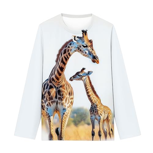 Boys Cute Printed Shirts 2025 Fashion Graphic Long Sleeve Tops Preppy Clothes Kids Lightweight Crewneck Casual Blouse4